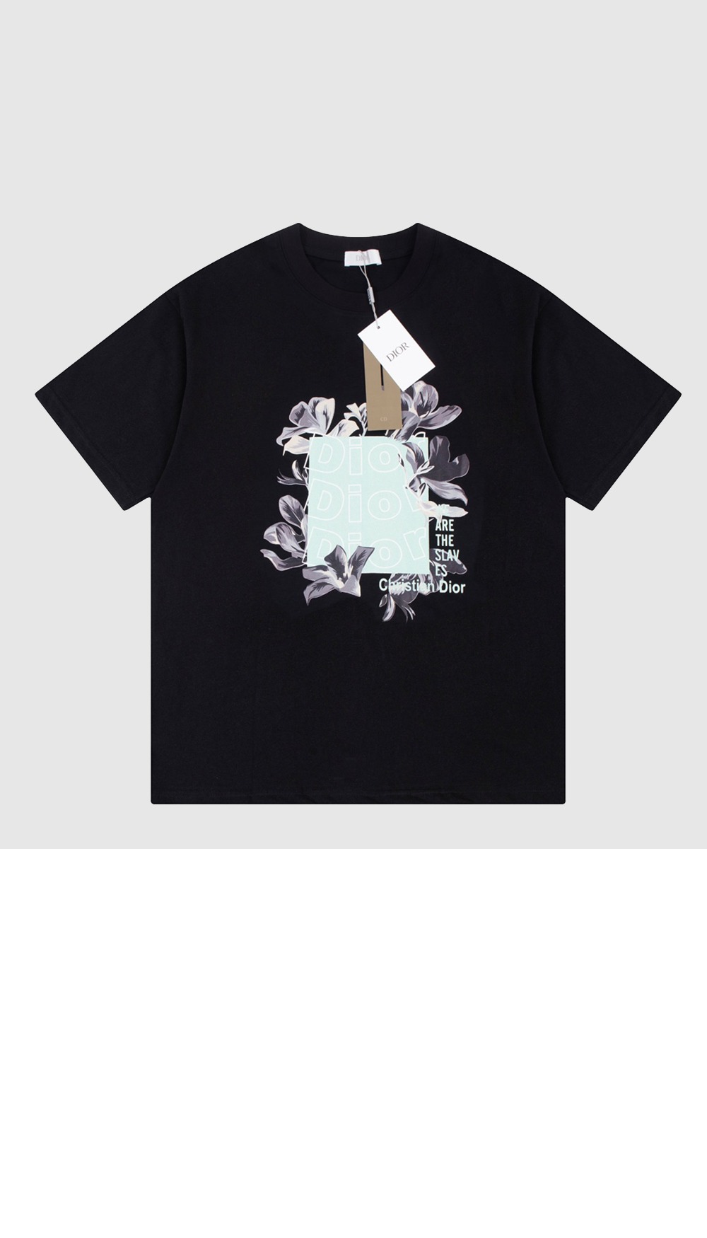 디올 플라워 코튼 톱