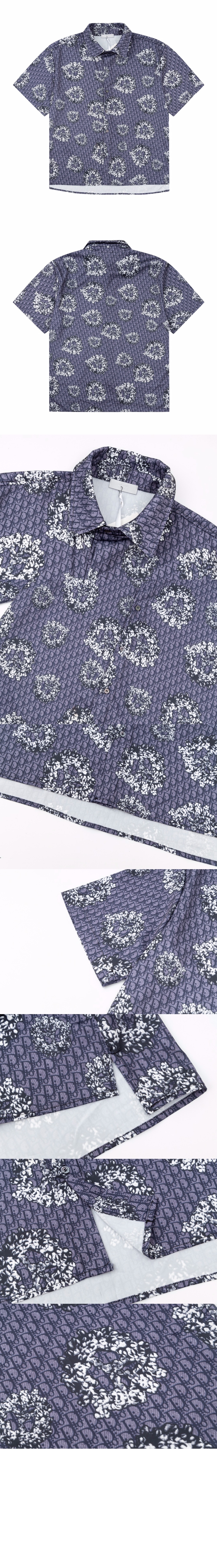 디올 플라워 코튼 톱