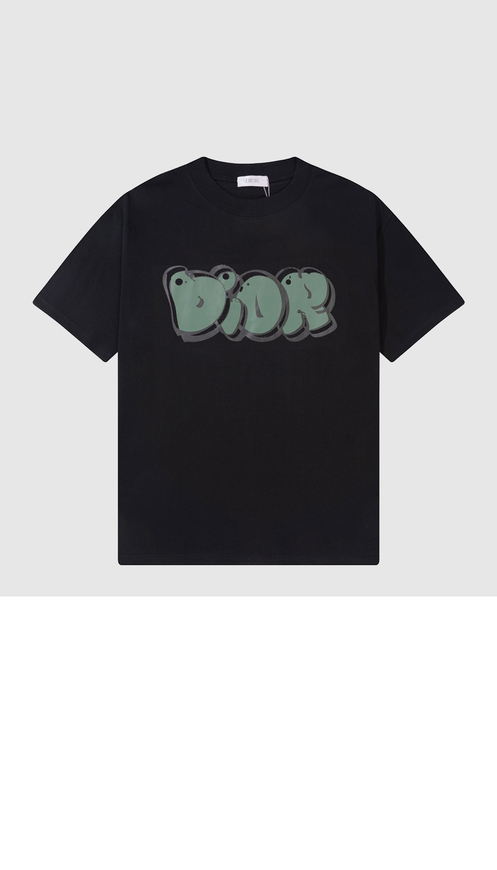 디올 로고 프린트 반팔