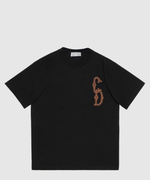 디올 로고 프린트 반팔