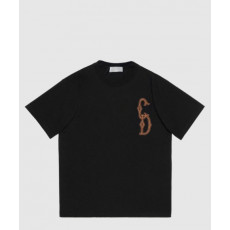 디올 로고 프린트 반팔