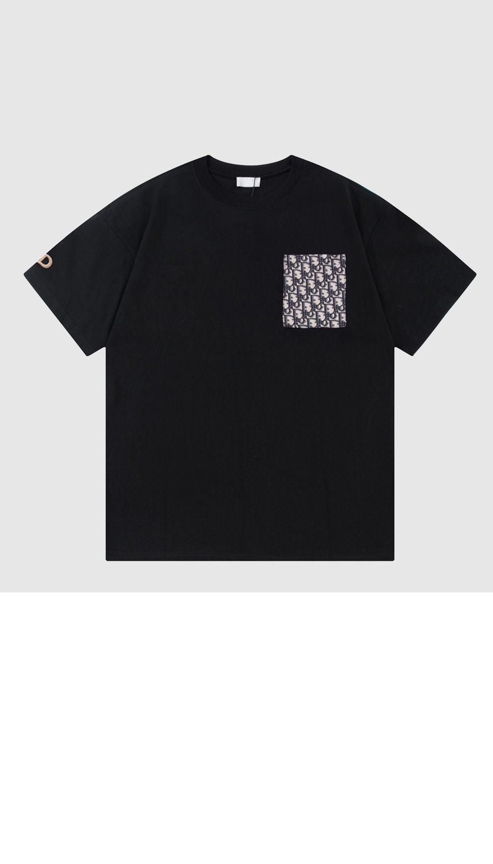 디올 로고 프린트 반팔