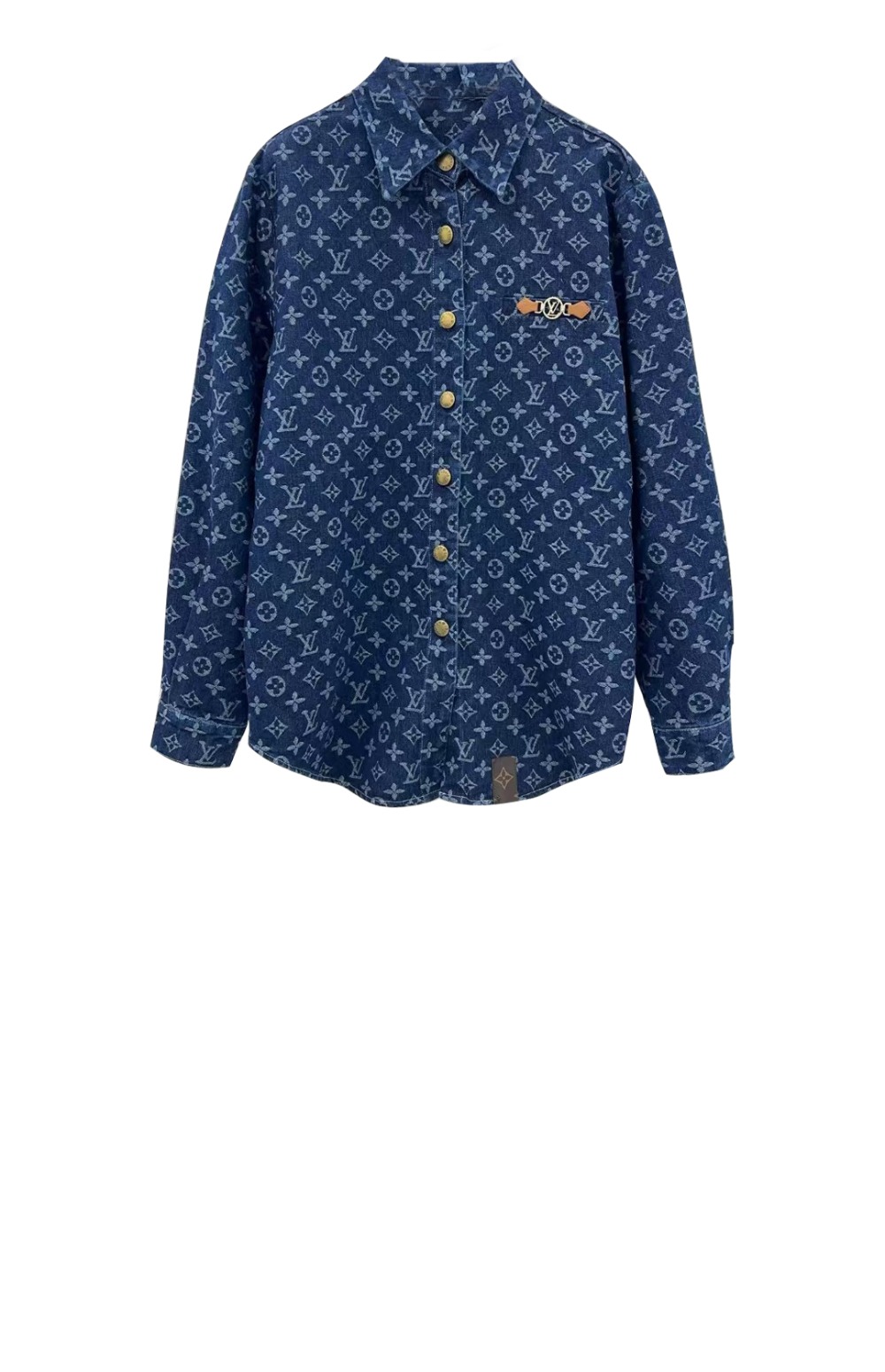 루이비통 로고 프린트 셔츠 톱