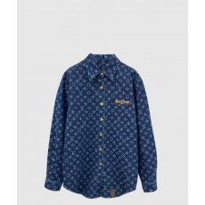 루이비통 로고 프린트 셔츠 톱