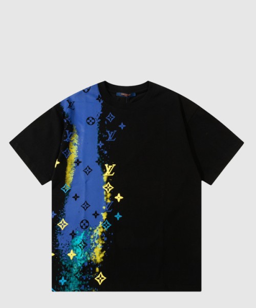 루이비통 로고 프린트 반팔