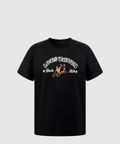 루이비통 로고 프린트 반팔