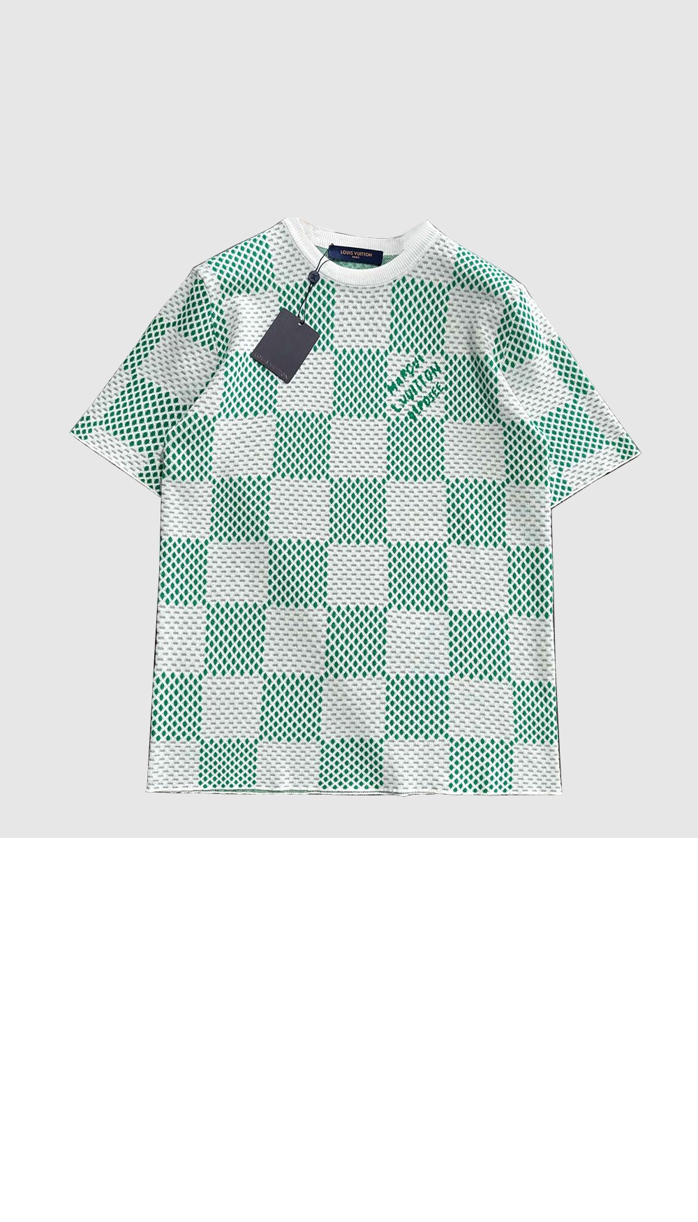 루이비통 로고 프린트 반팔