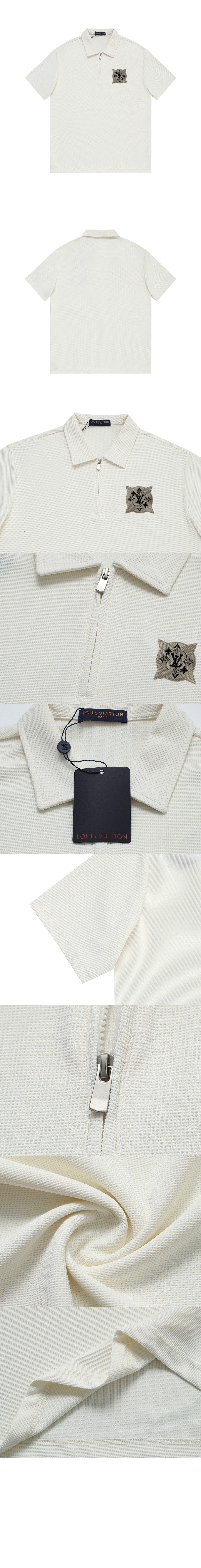 루이비통 로고 프린트 반팔