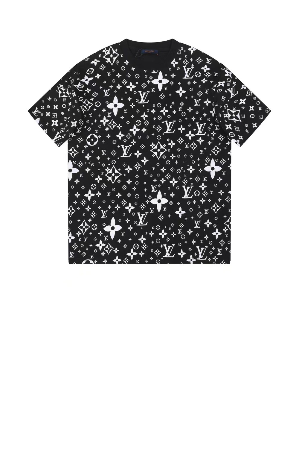 루이비통 로고 프린트 반팔