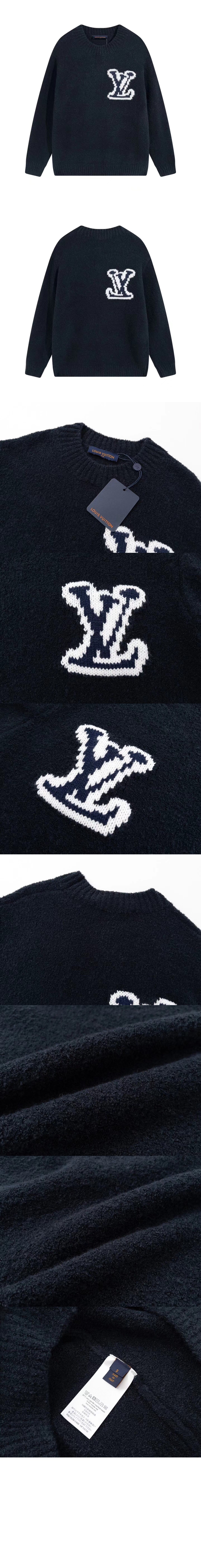 루이비통 로고 니트 톱