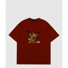 루이비통 로고 프린트 반팔