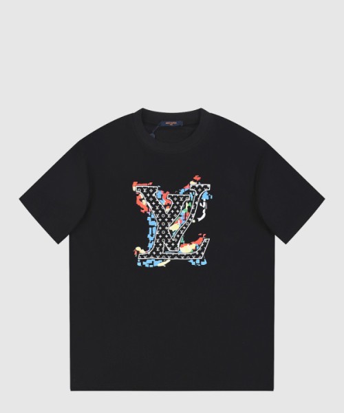 루이비통 로고 프린트 반팔