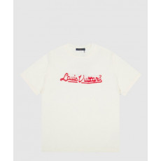 루이비통 로고 프린트 반팔