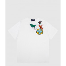 루이비통 로고 프린트 반팔