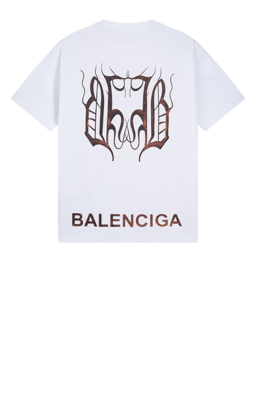 발렌시아가 로고 프린트 반팔