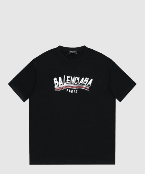 발렌시아가 로고 프린트 반팔