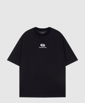 발렌시아가 로고 프린트 반팔