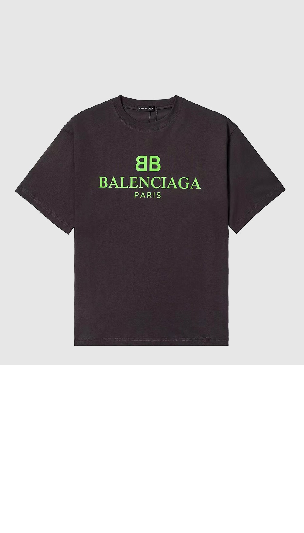 발렌시아가 로고 프린트 반팔