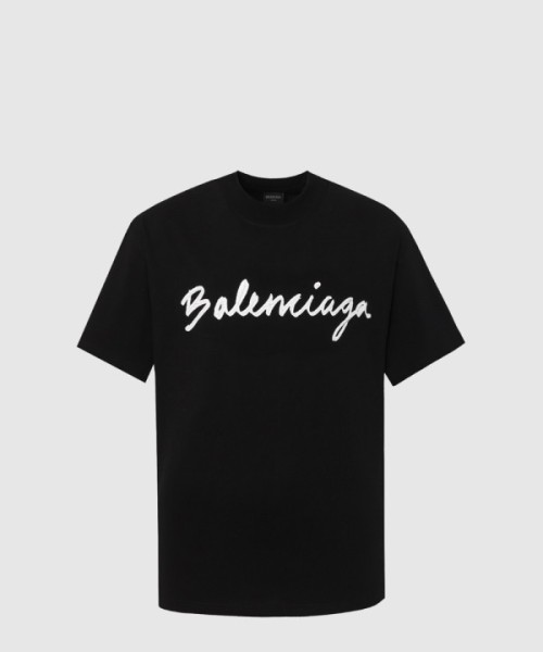 발렌시아가 로고 프린트 반팔