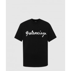 발렌시아가 로고 프린트 반팔