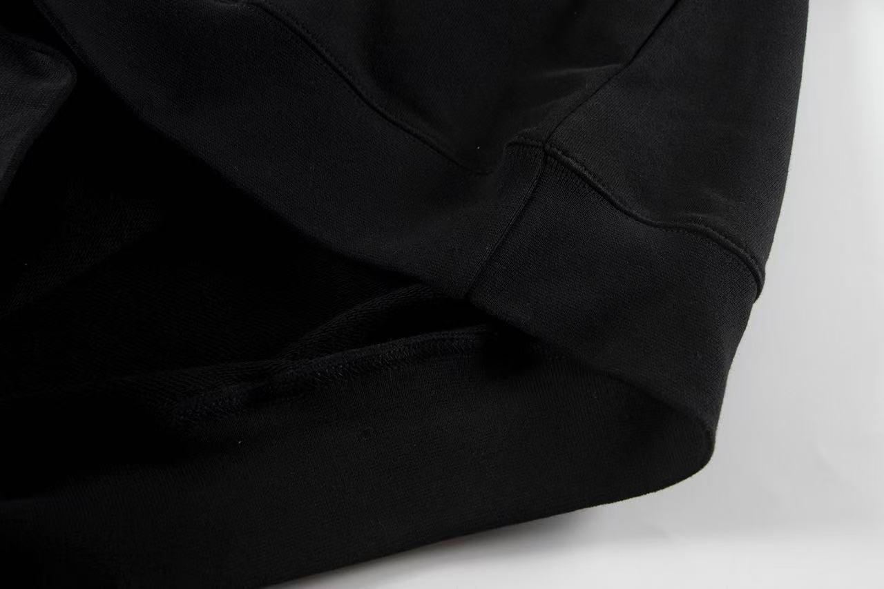 크롬하츠 홀스슈 후드티 블랙