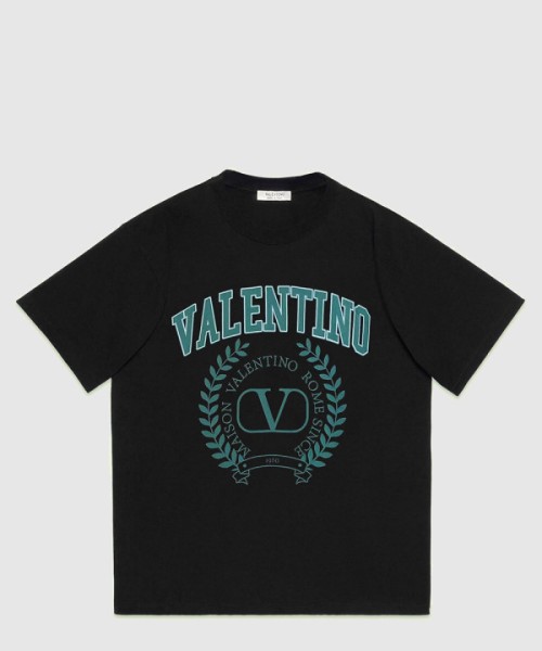 발렌티노 로고 프린트 반팔