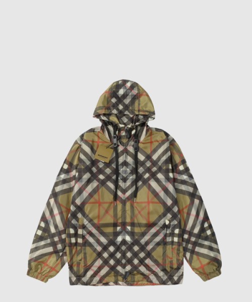 버버리 체크 나일론 재킷