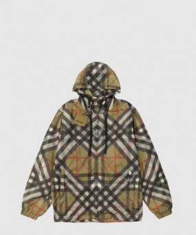 버버리 체크 나일론 재킷
