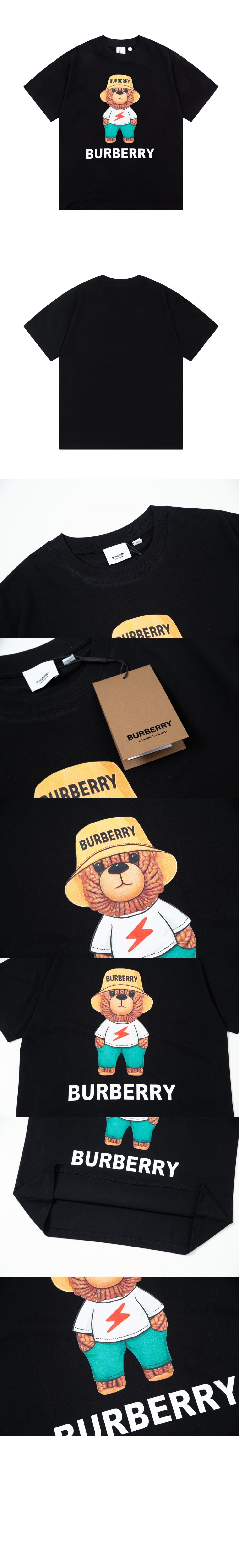 버버리 플라워 코튼 티셔츠