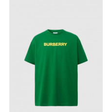 버버리 로고 코튼 티셔츠