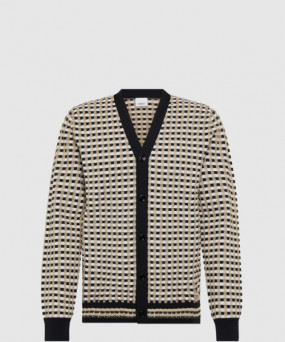 버버리 체크 코튼 블렌드 가디건