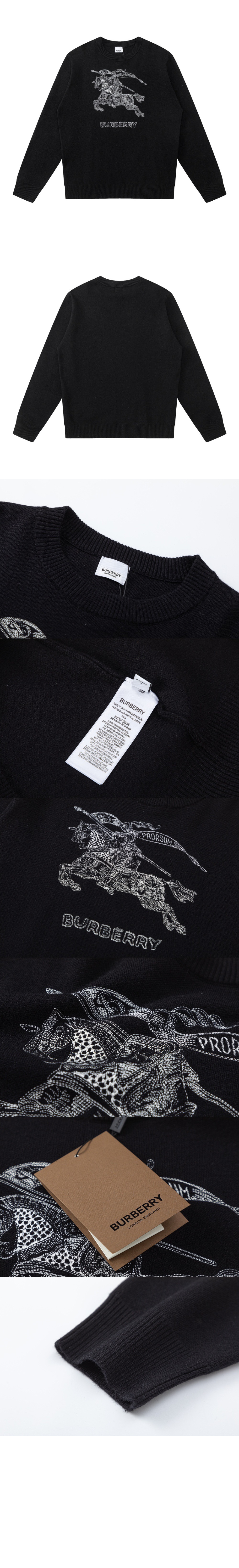 버버리 엠브로이더리 맨투맨