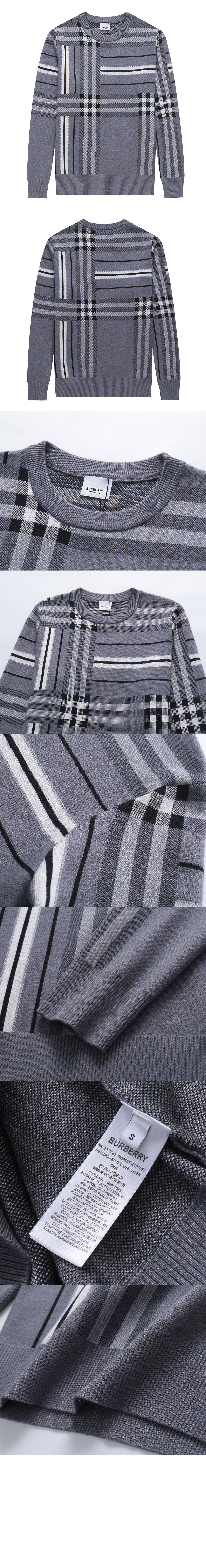 버버리 자카드 스웨터