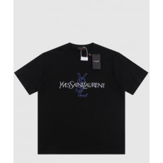 생로랑 로고 프린트 반팔