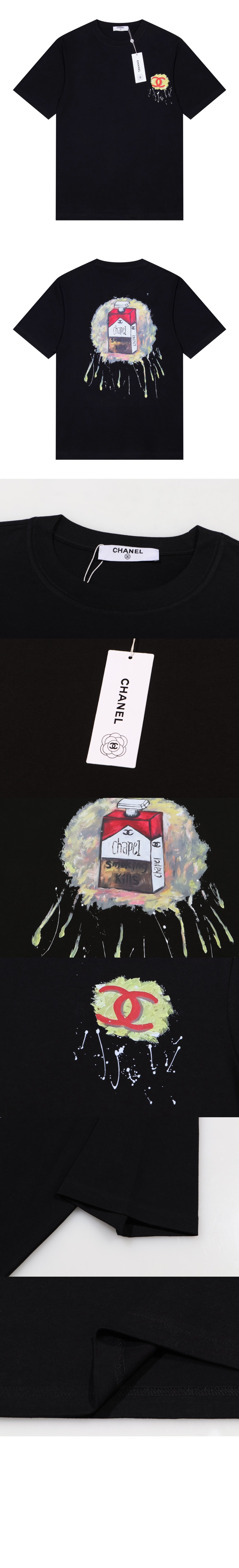 샤넬 플라워 코튼 톱