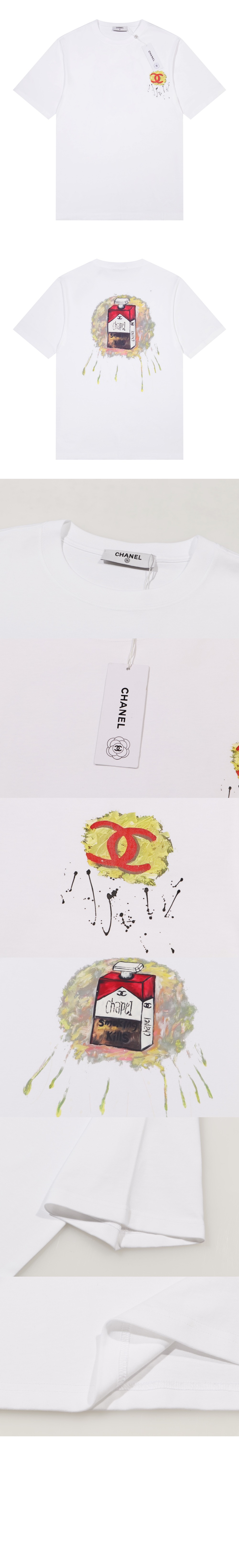 샤넬 플라워 코튼 톱