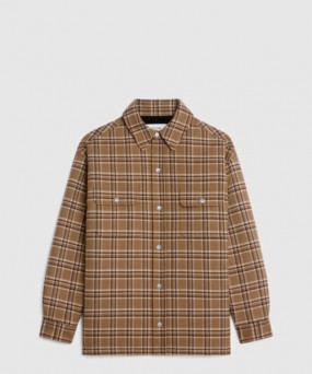 셀린느 오버셔츠 체크 울