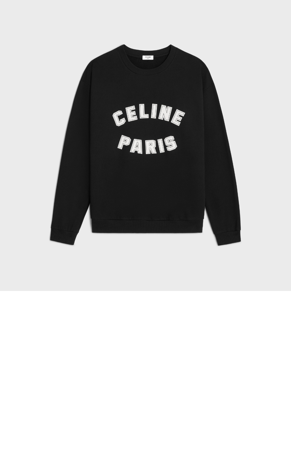 셀린느 루즈 스웨트셔츠 코튼 플리스