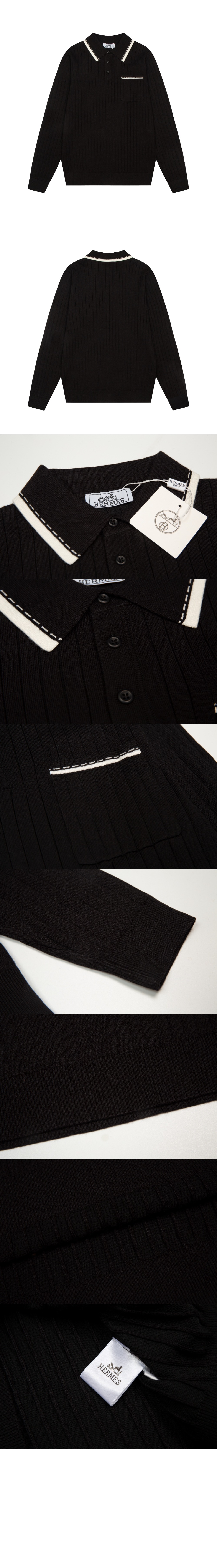 에르메스 프린트 니트 톱