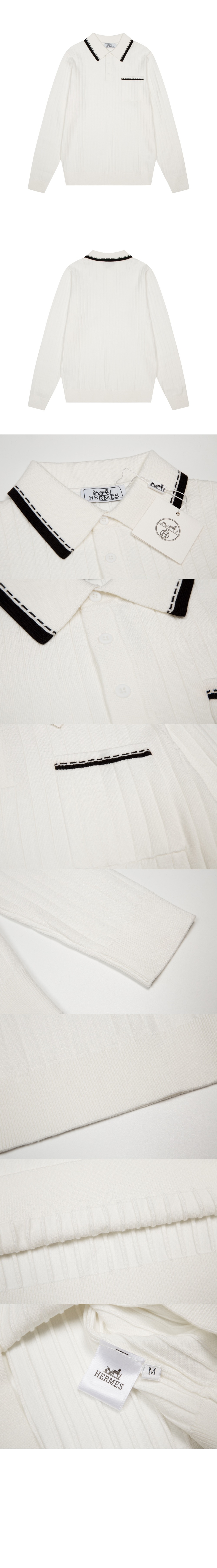 에르메스 프린트 니트 톱