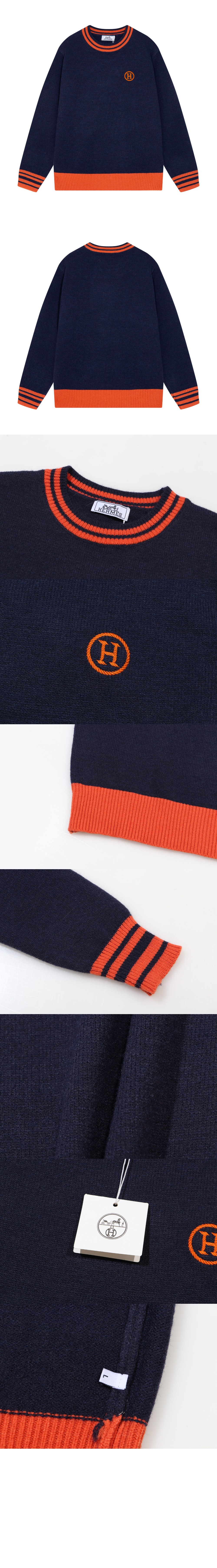 에르메스 크루넥 스웨터