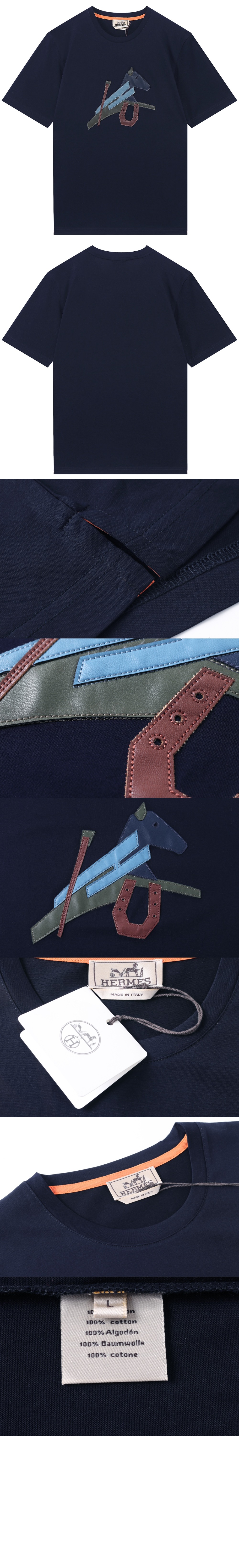 에르메스 플라워 코튼 톱