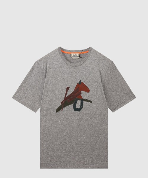 에르메스 플라워 코튼 톱