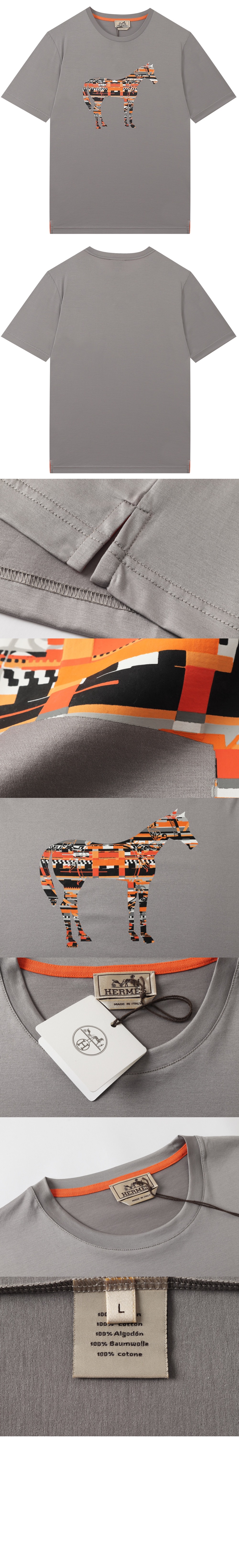 에르메스 플라워 코튼 톱