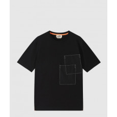 에르메스 로고 프린트 반팔