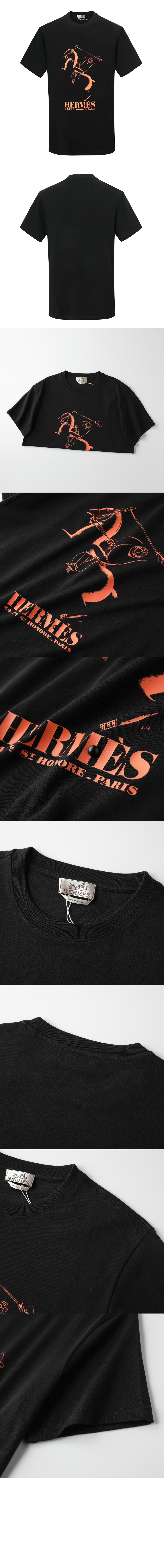 에르메스 플라워 코튼 톱