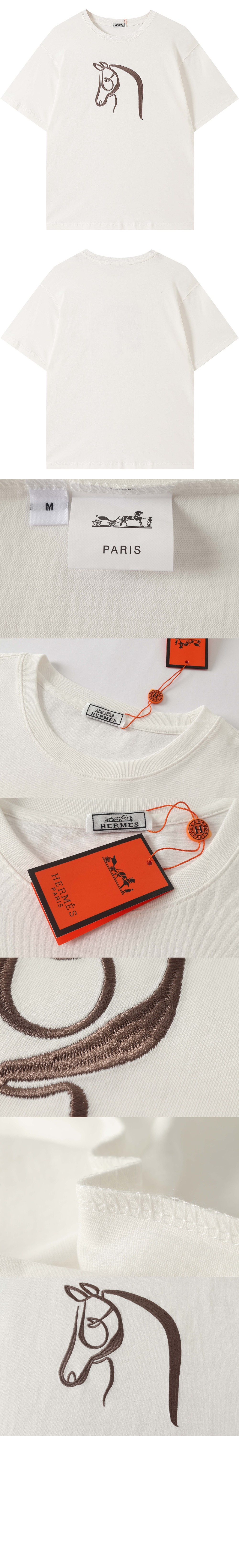 에르메스 플라워 코튼 톱