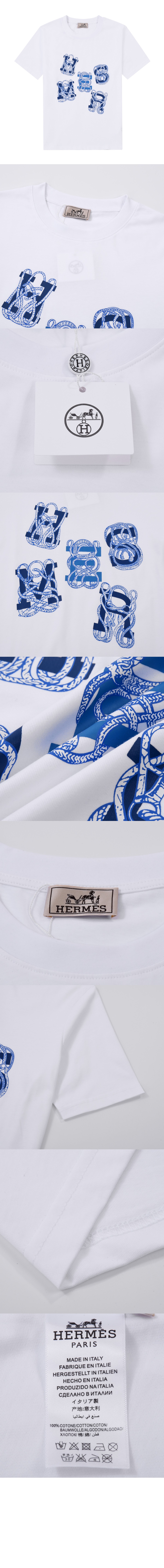 에르메스 플라워 코튼 톱