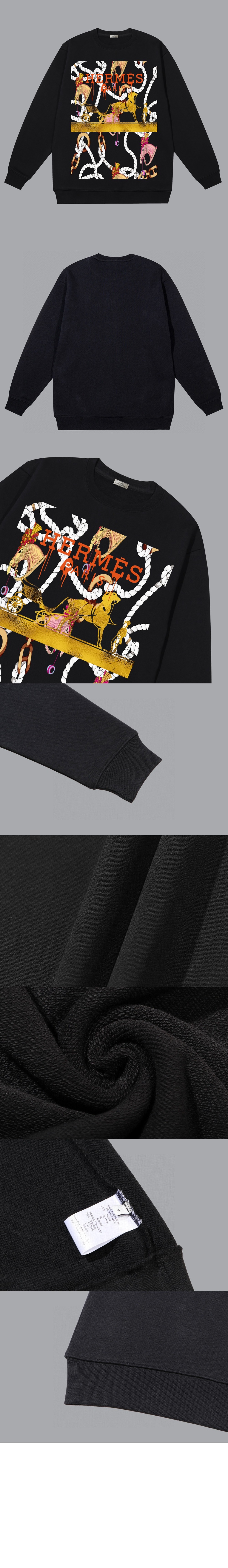 에르메스 플라워 코튼 톱