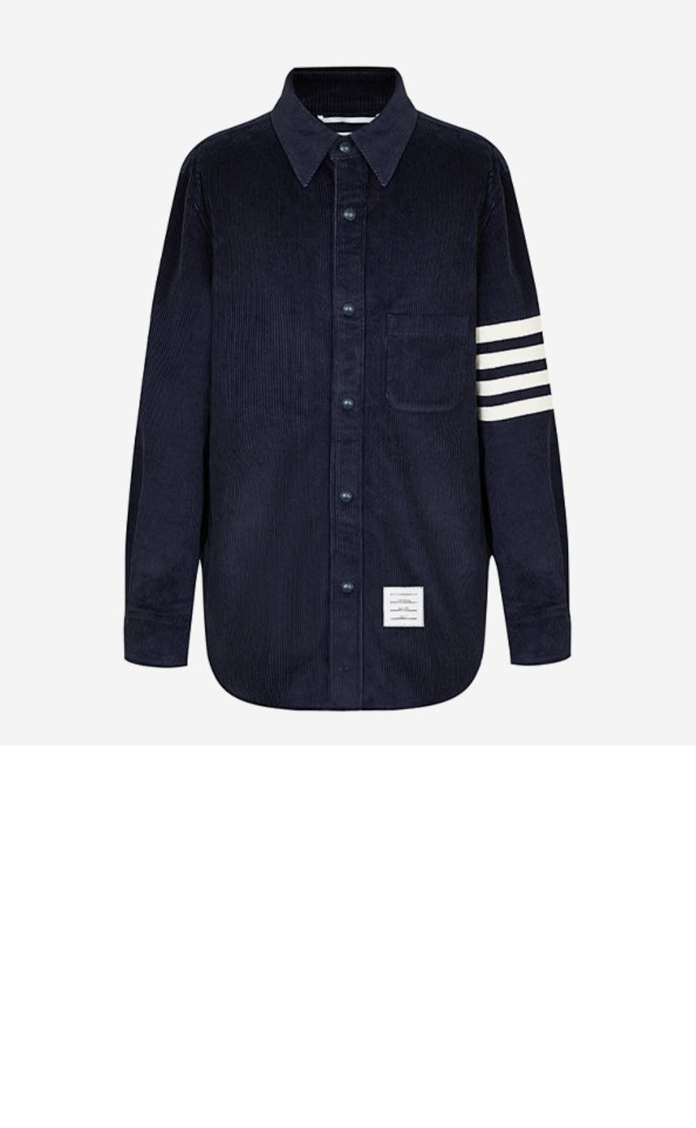 톰브라운 로고 프린트 셔츠 톱